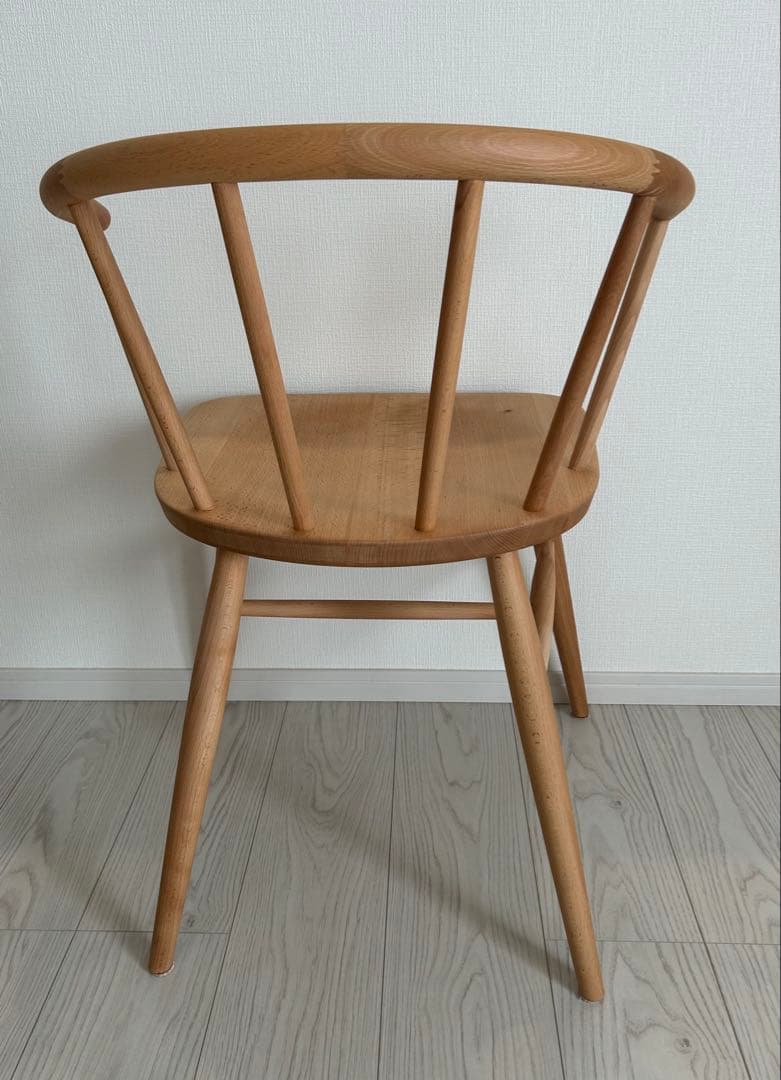 【kounonnon】【4脚のうち③】 無印良品 ブナ材アームチェア