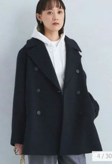 1_OF MINE W ピーコート ネイビー Ssize