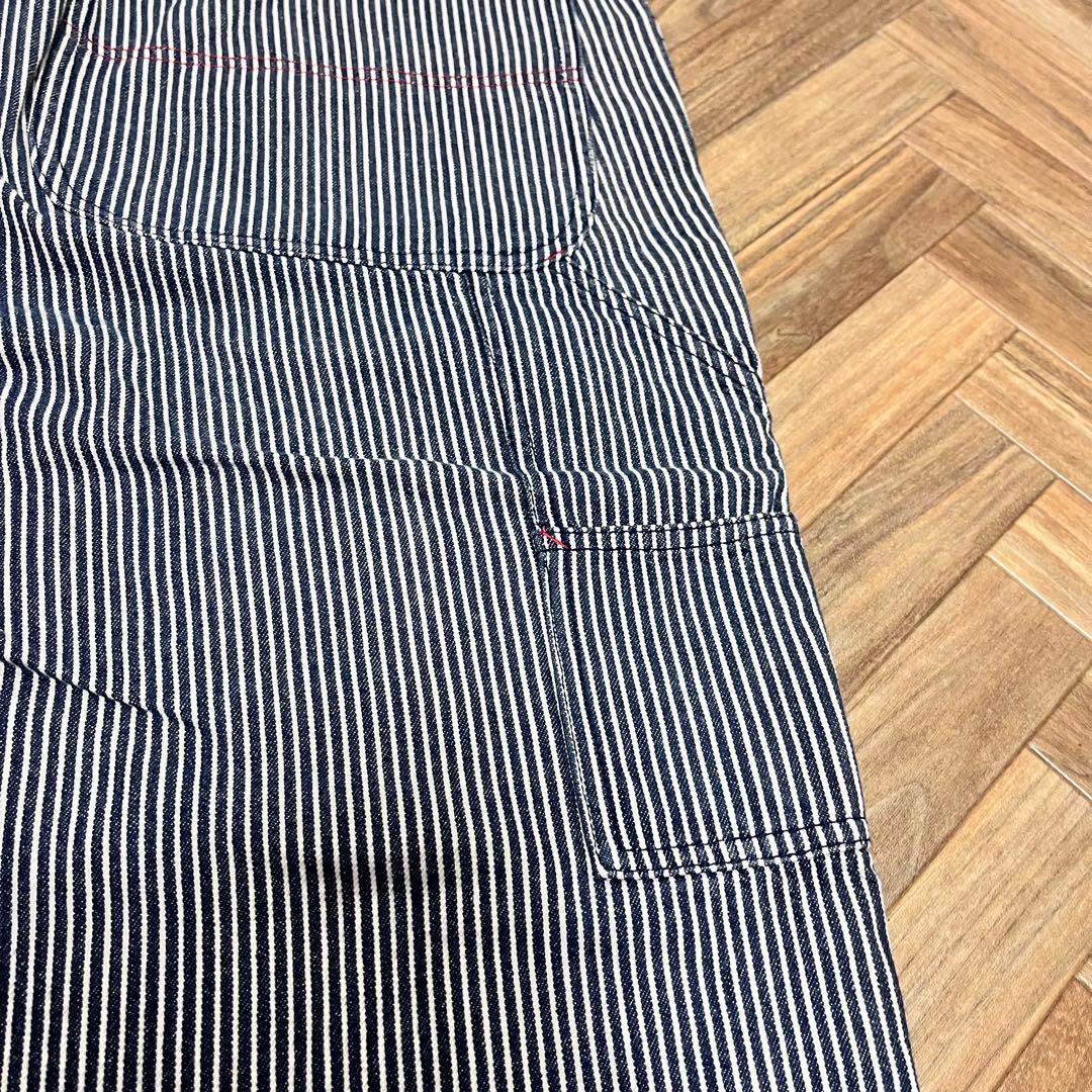 希少　STUSSY ヒッコリー柄　ペインターパンツ　ダブルニー　38インチ