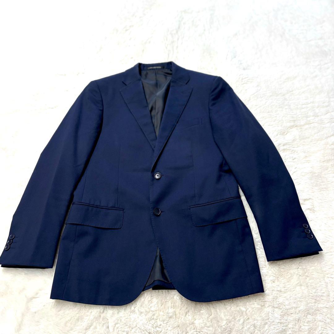 green label relaxingネイビー 3ピース スーツセットアップ