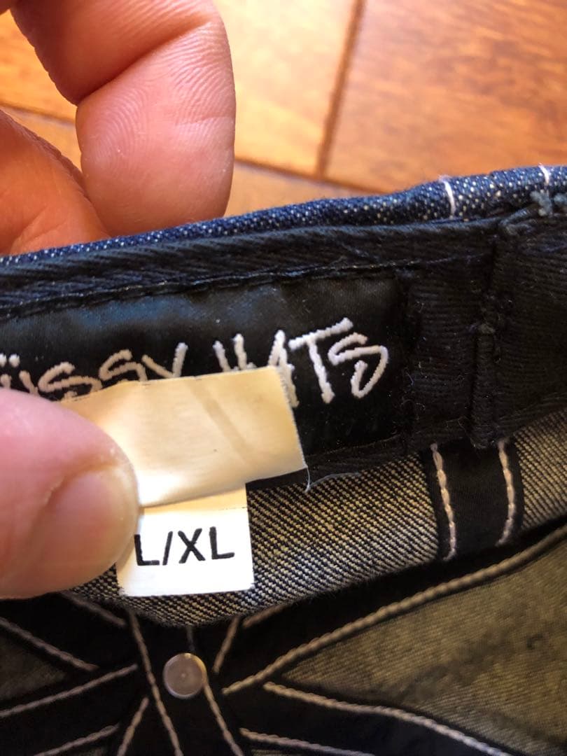 Stussy デニム キャスケット 00s Y2K 90s ストックロゴ