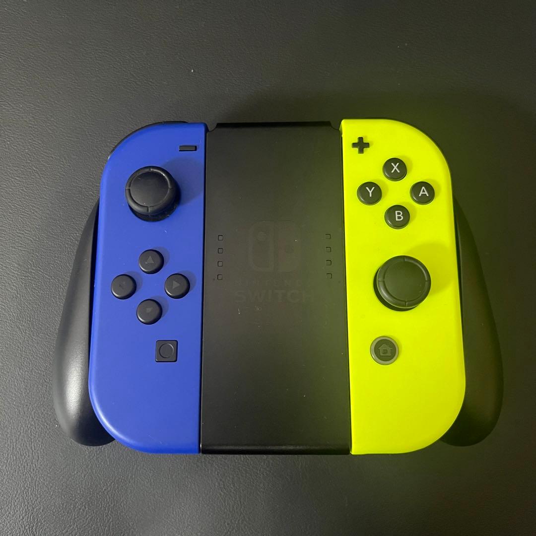 【新品スティック交換済み/完品/動作確認OK】Switch 本体 ブルーイエロー