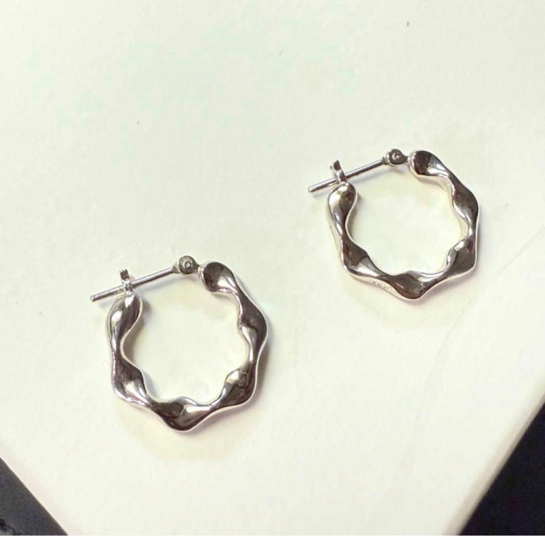 ■現行品■【Jouete】SV/K10フープピアス/ツイスト