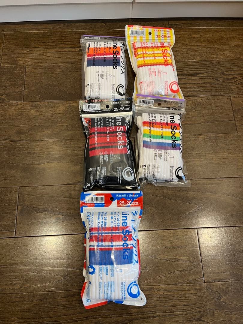 【新品】23点セット　ファミマ　ラインソックス