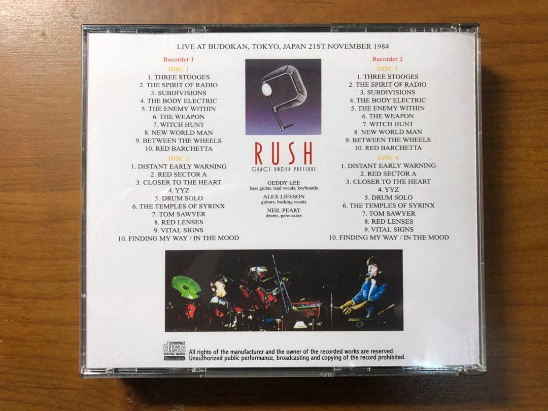 激レア Rush In Tokyo 1984 Live At Budokan