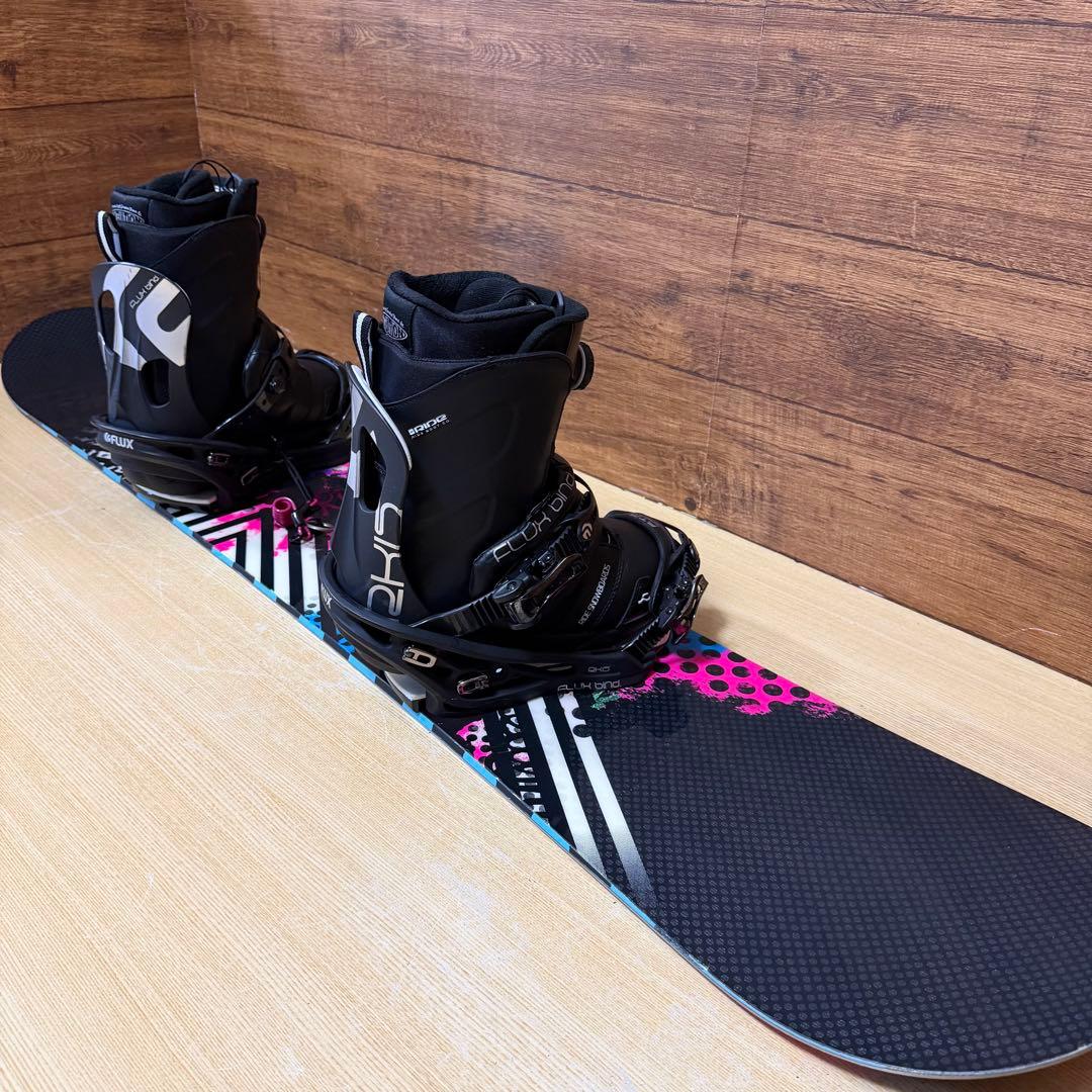 美品　RIDE FLUX レディース　スノーボード5点　初心者オススメ　かわいい
