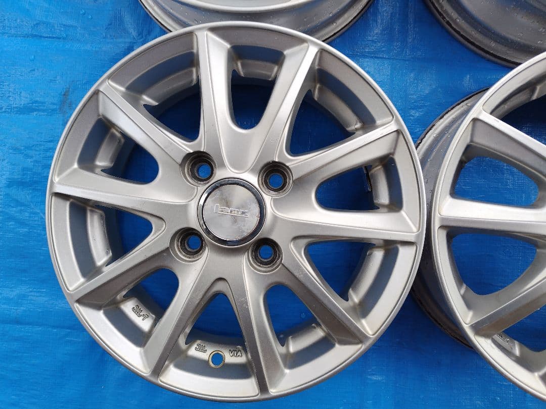 13インチ・アルミホイール4本、13✕4.0B・4H-100㎜、送料込み