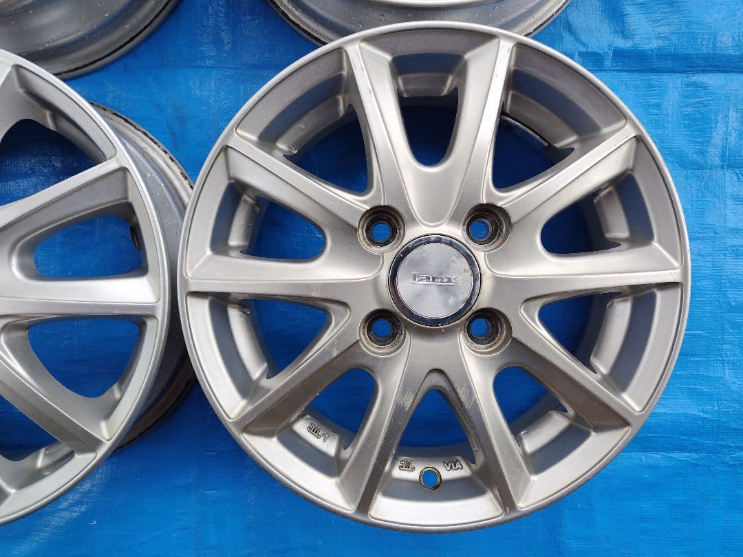 13インチ・アルミホイール4本、13✕4.0B・4H-100㎜、送料込み