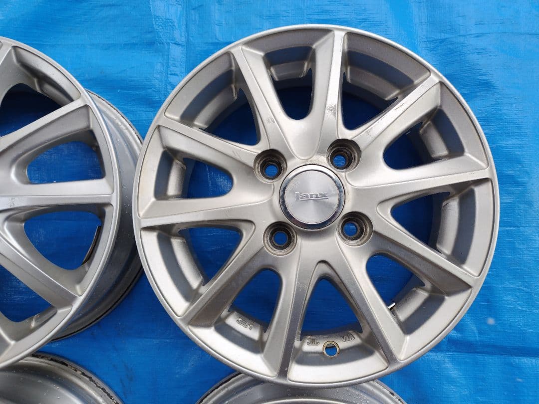 13インチ・アルミホイール4本、13✕4.0B・4H-100㎜、送料込み