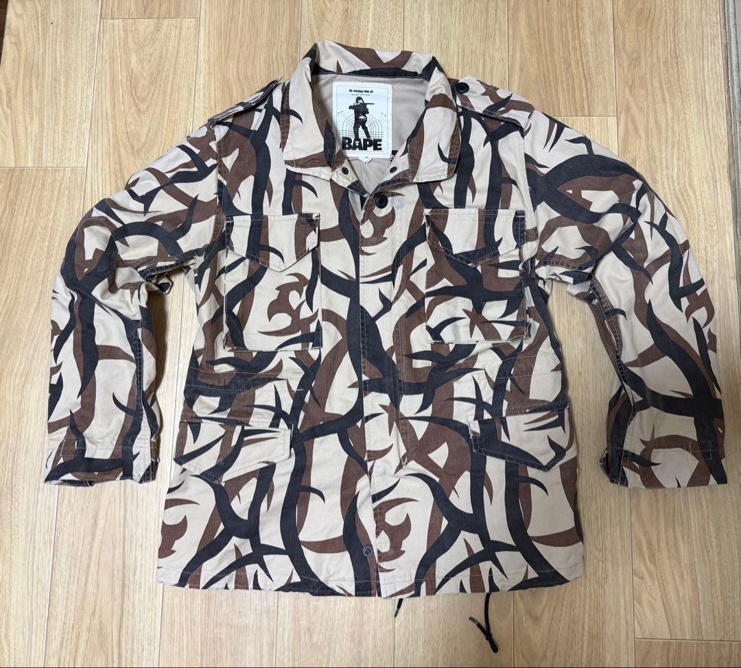 o*w様 90's 初期BAPE エイプ トライバルカモ M65 ASAT ジャ