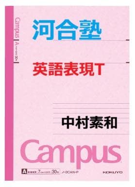 【河合塾】『英語表現T　中村素和先生　存在の表現授業ノート』+α　駿台代ゼミ東進