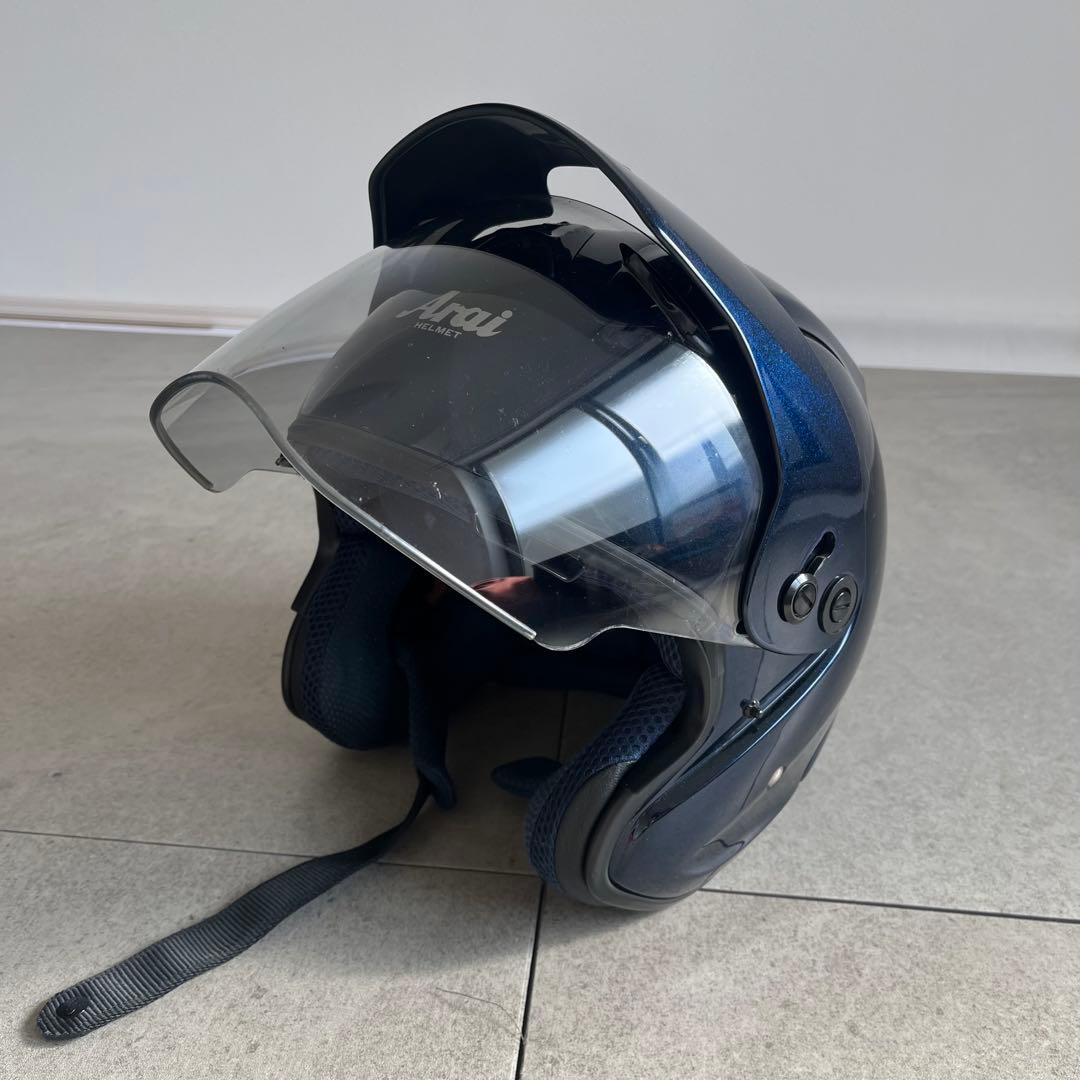 Arai　ジェットヘルメット　SZ-RAM3　UPTOWN　ブルー　光沢　バイク