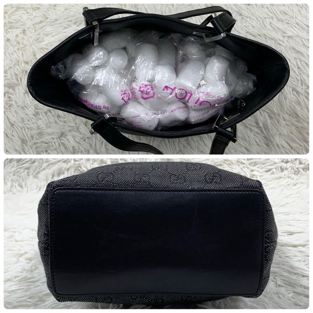 【✨極美品✨】グッチ トートバッグ GGキャンバス ブラック