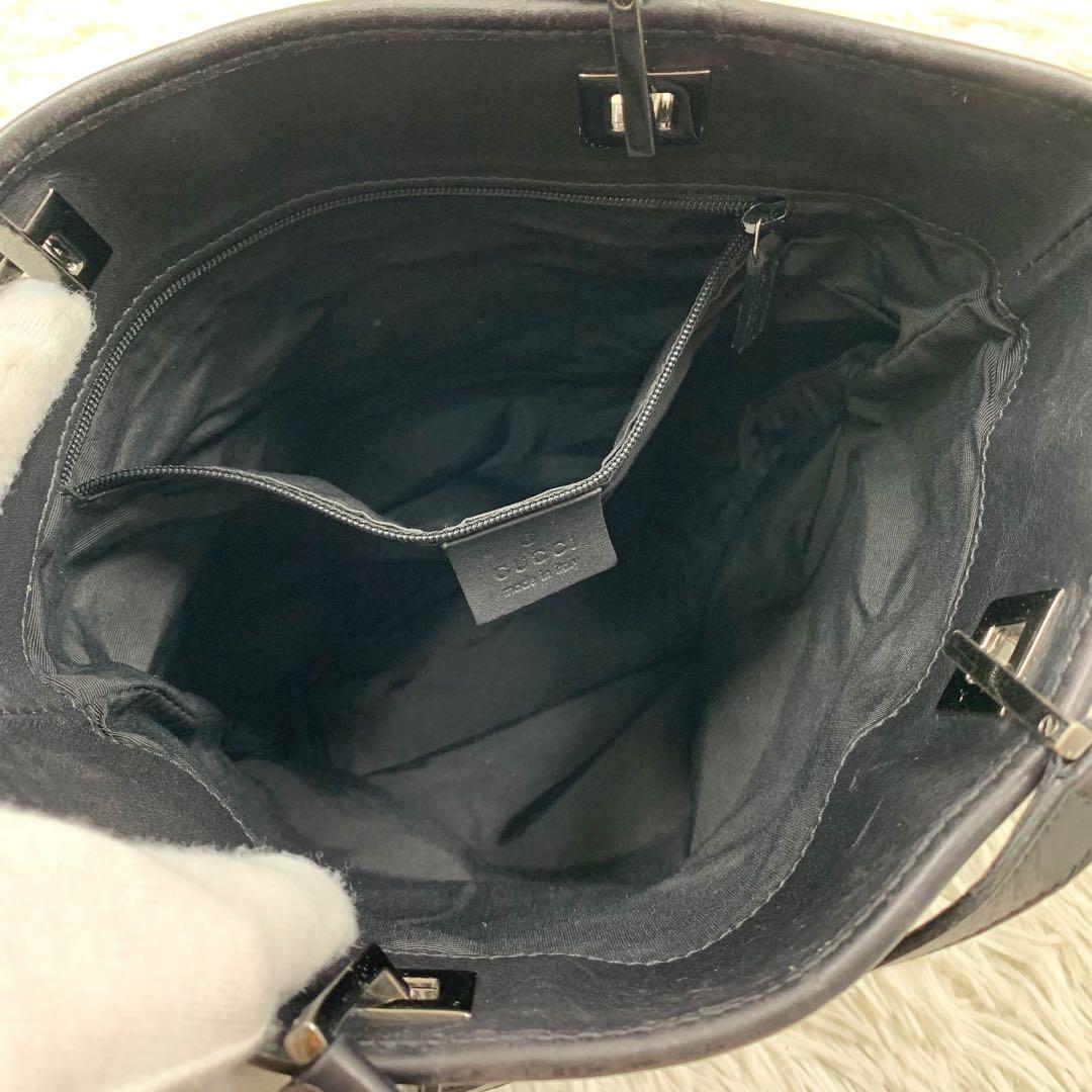 【✨極美品✨】グッチ トートバッグ GGキャンバス ブラック