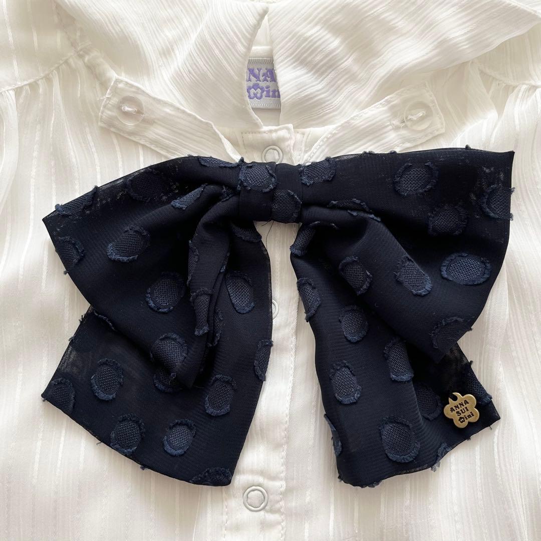 ANNASUI mini 120 フォーマル4点　パープル　リボン