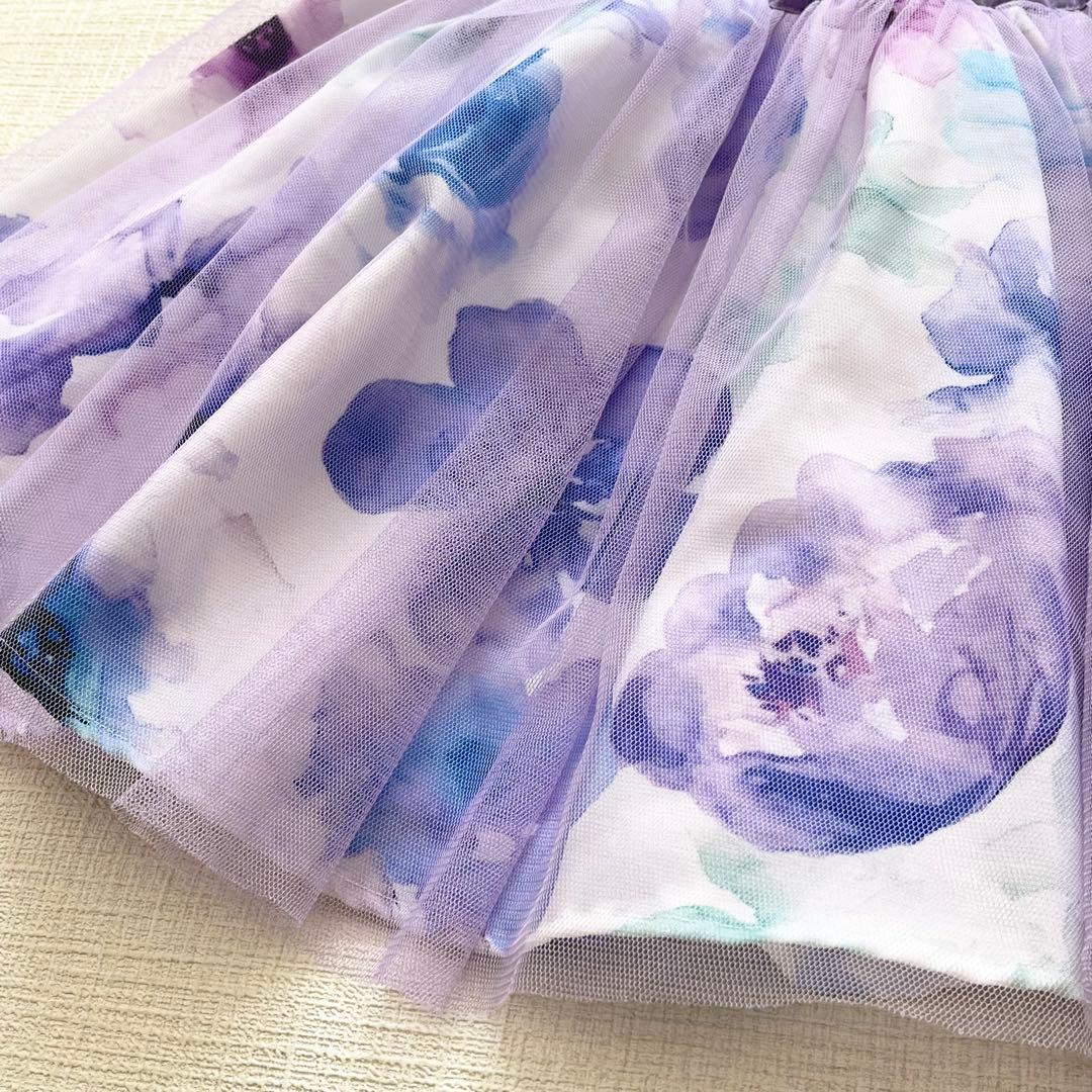 ANNASUI mini 120 フォーマル4点　パープル　リボン