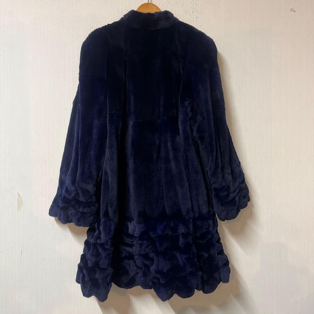 MG SABLE セーブルファーコート Lサイズ表記　紫 リアルファー