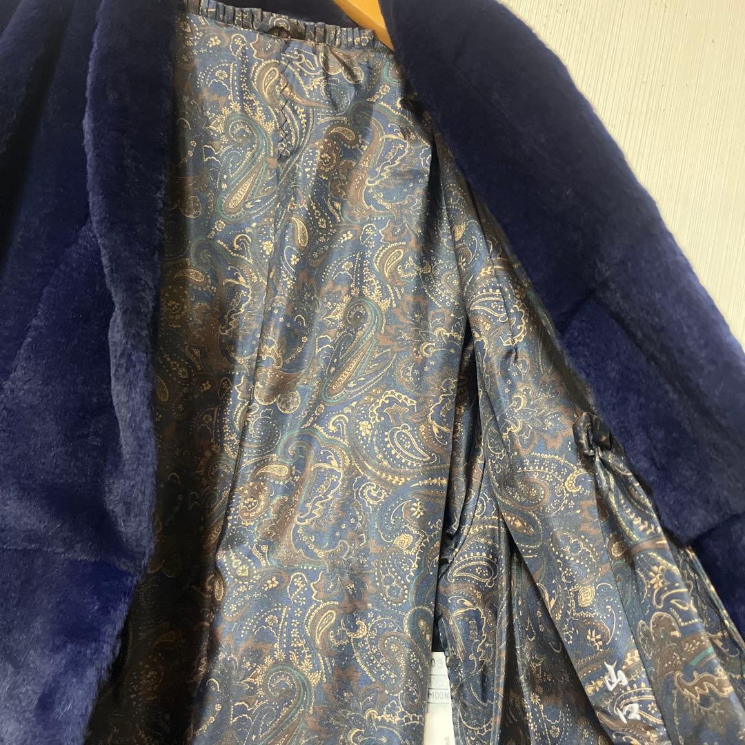 MG SABLE セーブルファーコート Lサイズ表記　紫 リアルファー