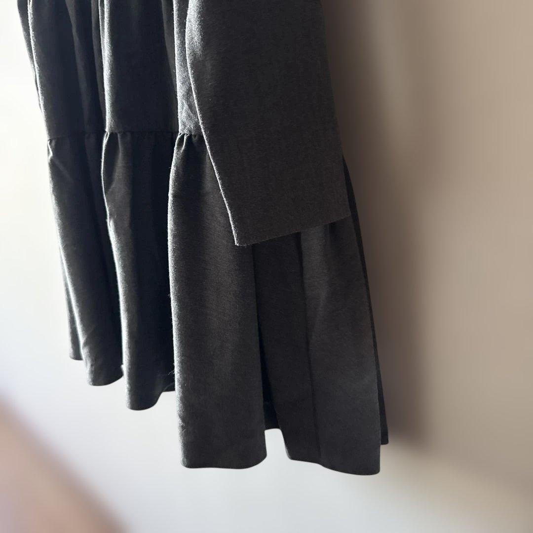 yori ウォームティアード　長袖　チュニック グレー