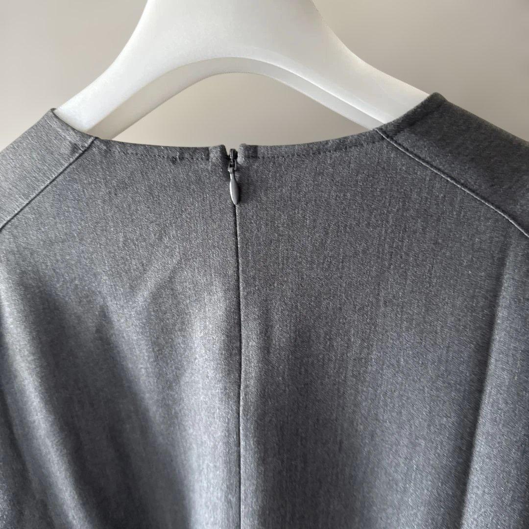 yori ウォームティアード　長袖　チュニック グレー