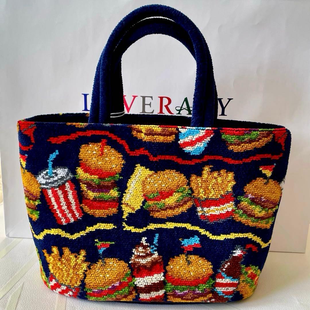 ラブラリーバーガーショップ巾着付きバッグ　フェイラー　新品未使用　ラブラリー