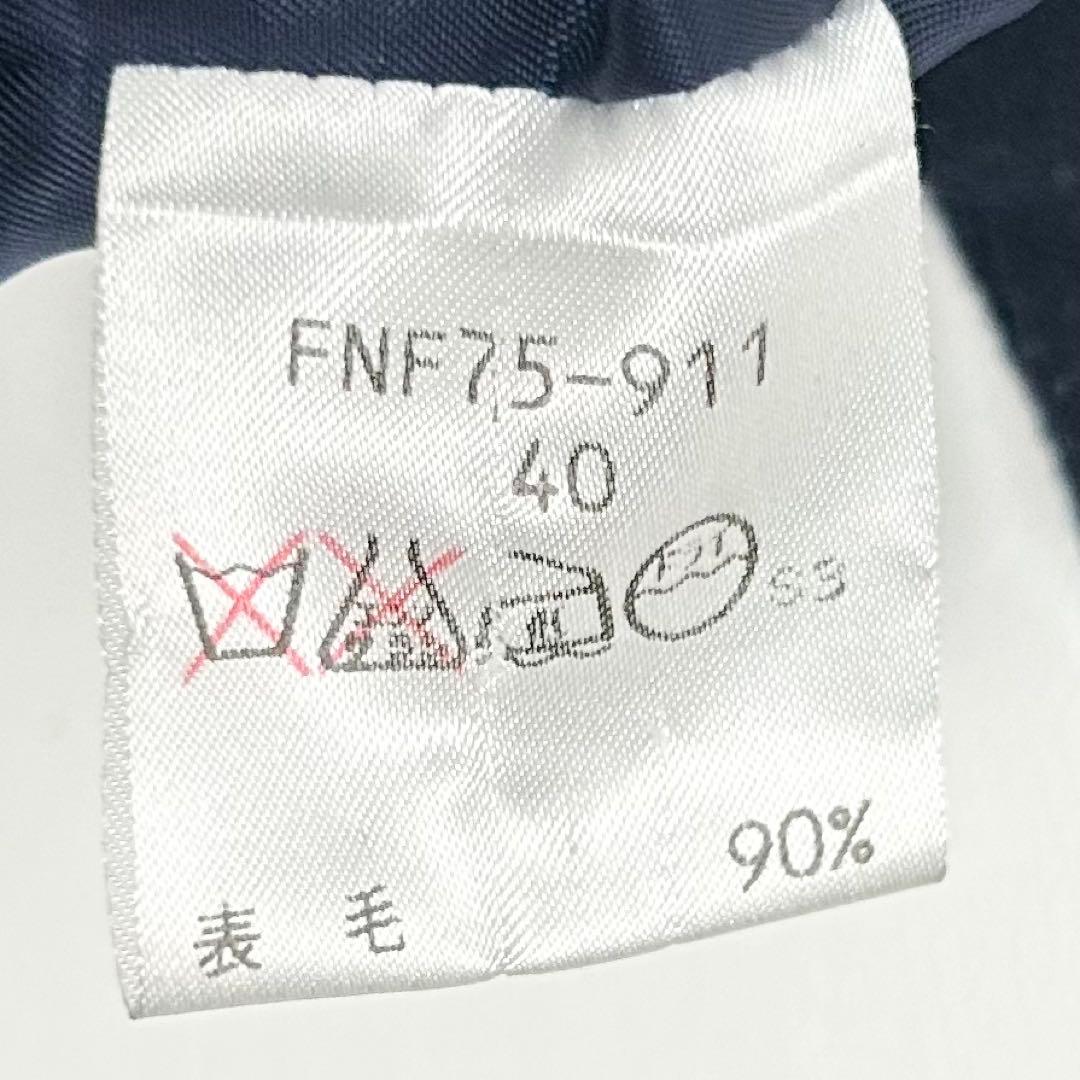 90s【美品】バーバリーズ/ダブルボタンフーデッドロングコート/ネイビー/40号