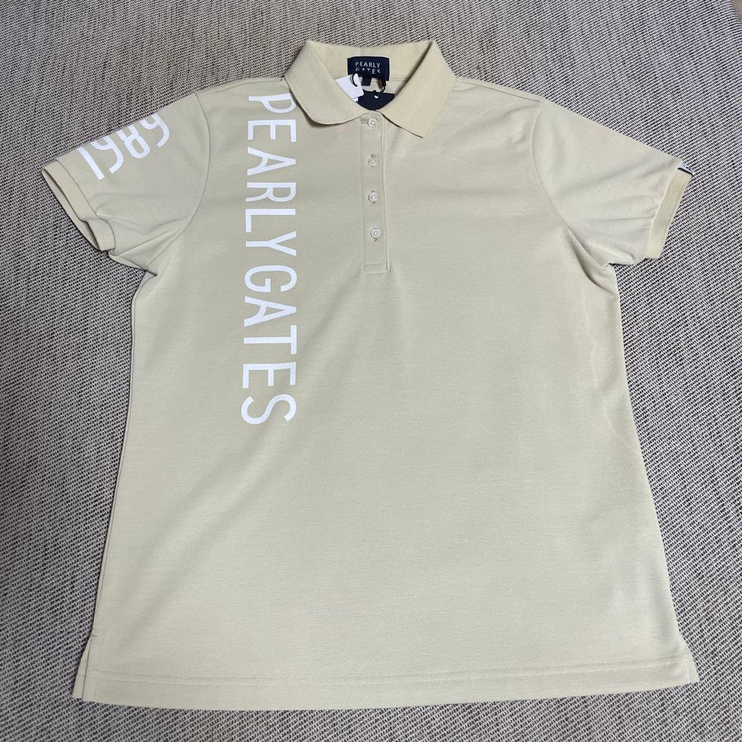 【新品】パーリーゲイツ ポロシャツ サイズ2 シャンパンカラー