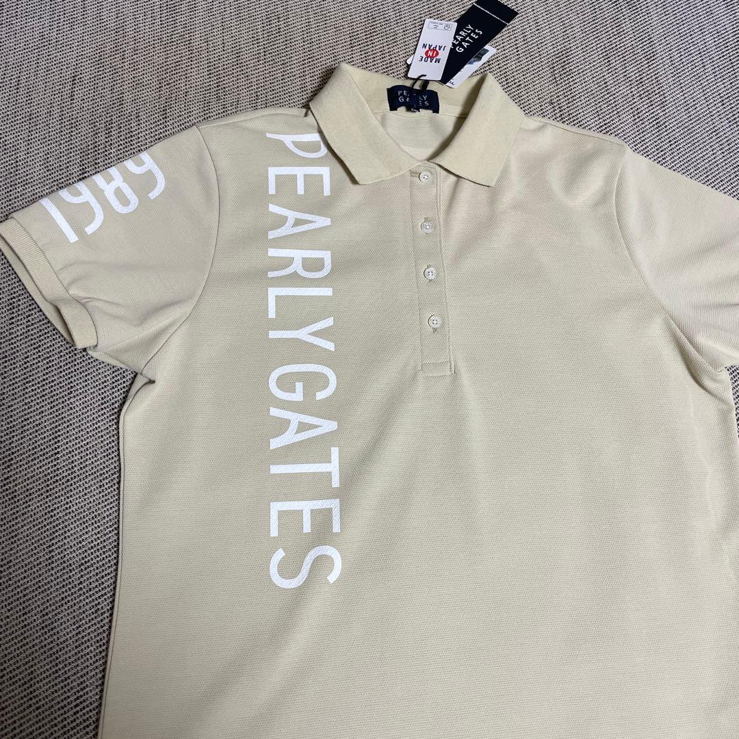 【新品】パーリーゲイツ ポロシャツ サイズ2 シャンパンカラー