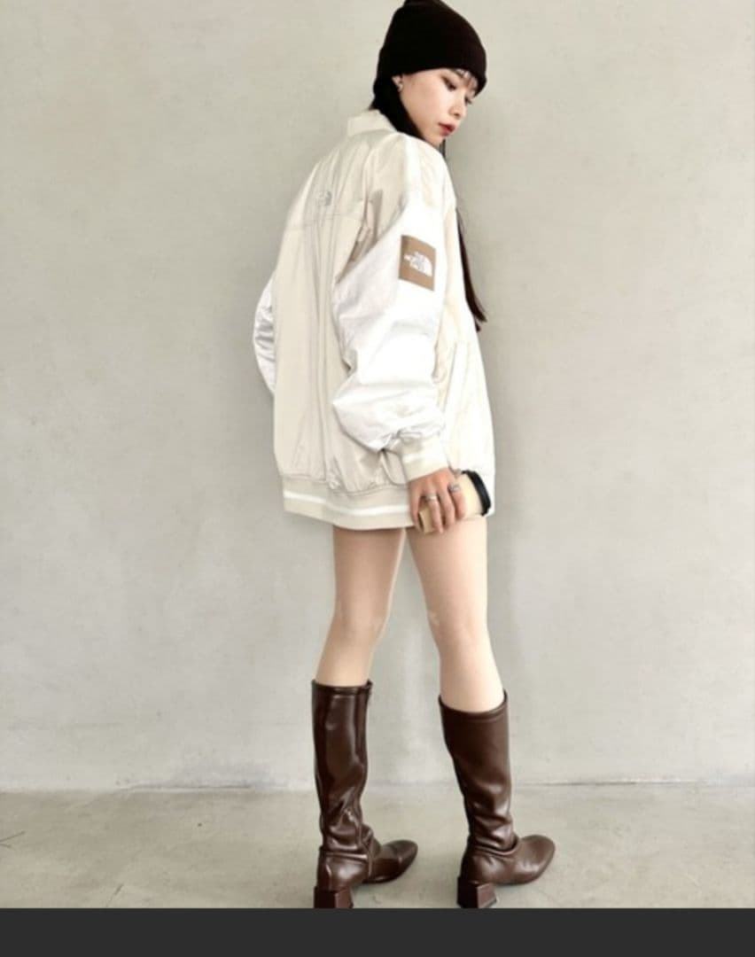 ノースフェイスTHE NORTH FACE ホワイト スタジャンブルゾン新品