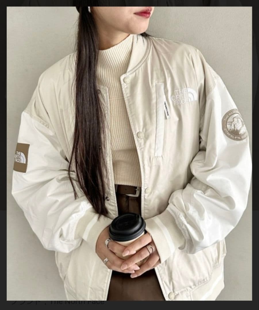 ノースフェイスTHE NORTH FACE ホワイト スタジャンブルゾン新品