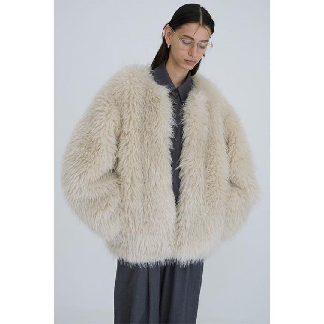 ジャケット・アウター CLANE volume eco fur coat