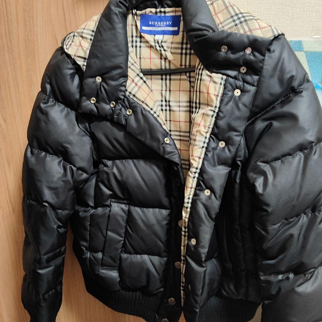 BURBERRY BLUE LABEL ブラックダウンジャケット 38