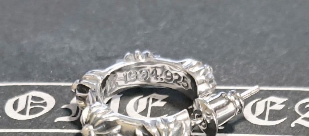CHROME HEARTS SBTクロスバンドフープ ピアス 片耳