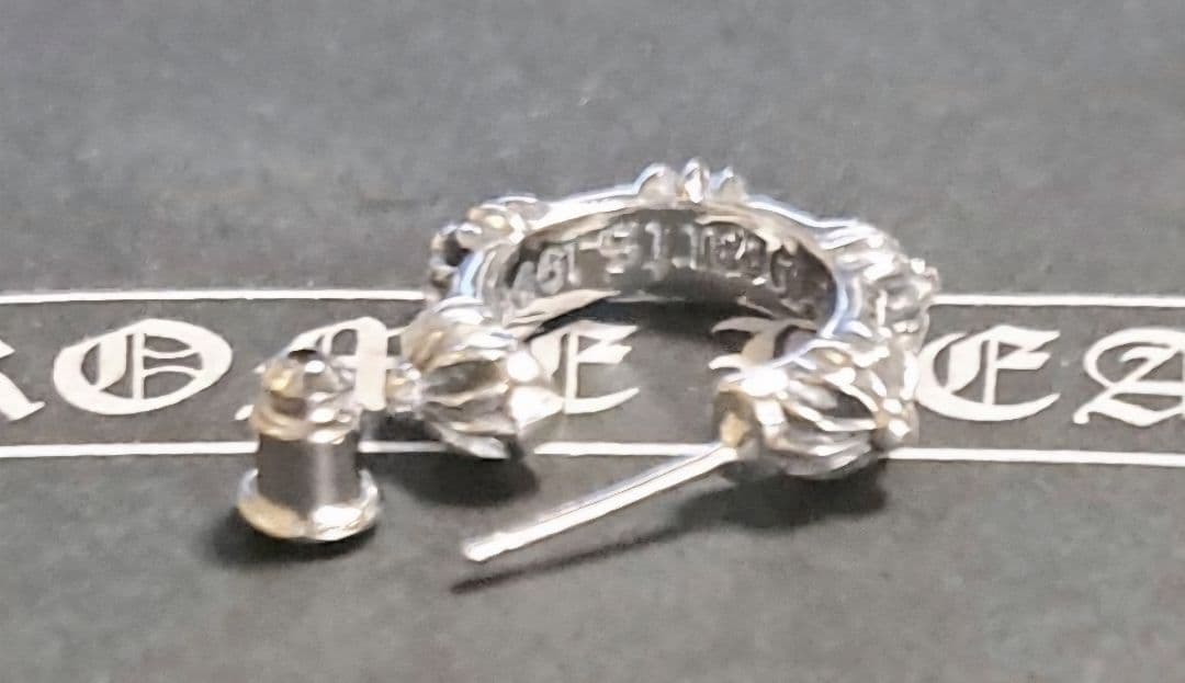 CHROME HEARTS SBTクロスバンドフープ ピアス 片耳
