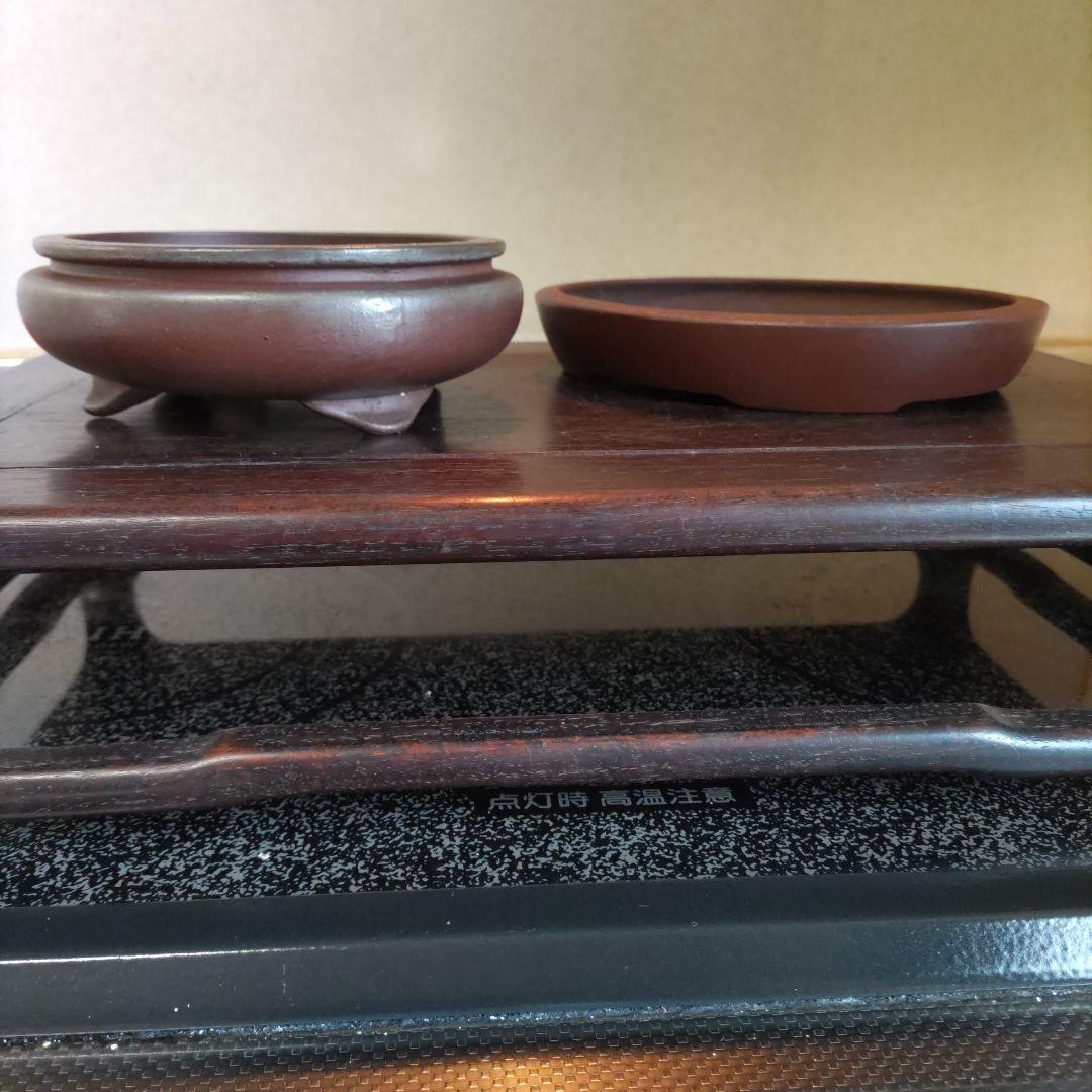 柴勝、山秋の盆栽鉢２点セット、山野草鉢、植木鉢、常滑焼、古鉢、
