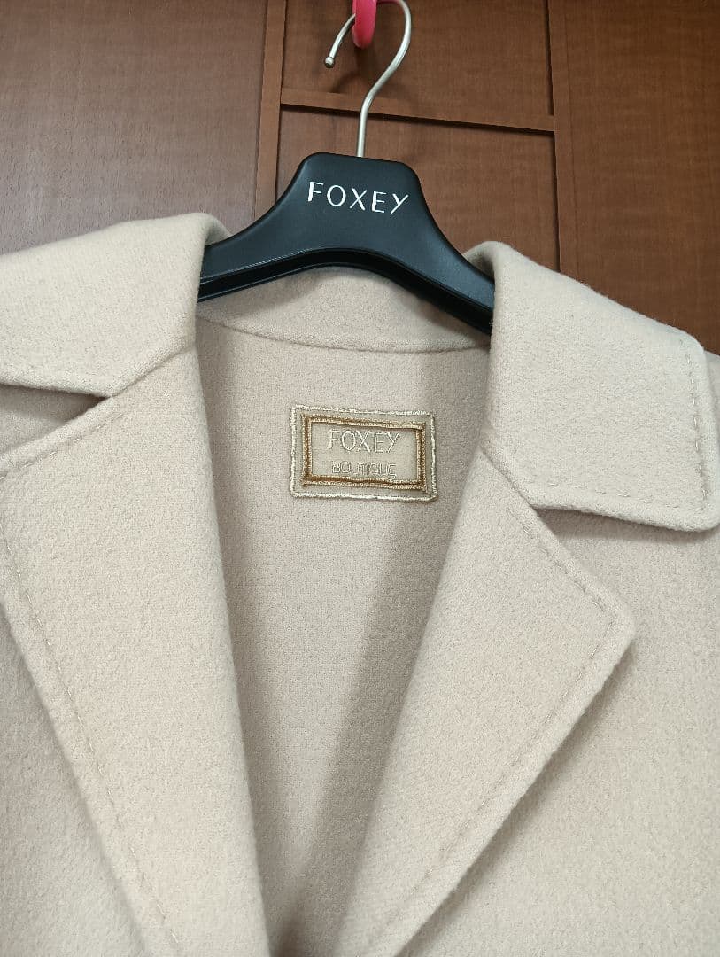 FOXY ピンクベージュ ロングコート Fサイズ