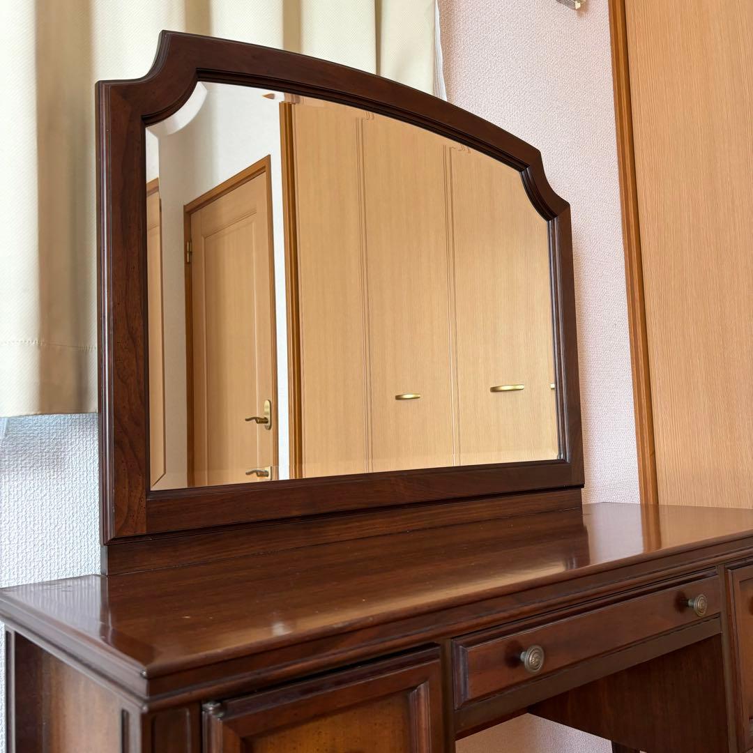 kosuga 木製 ドレッサー 鏡付き アンティーク クラシック