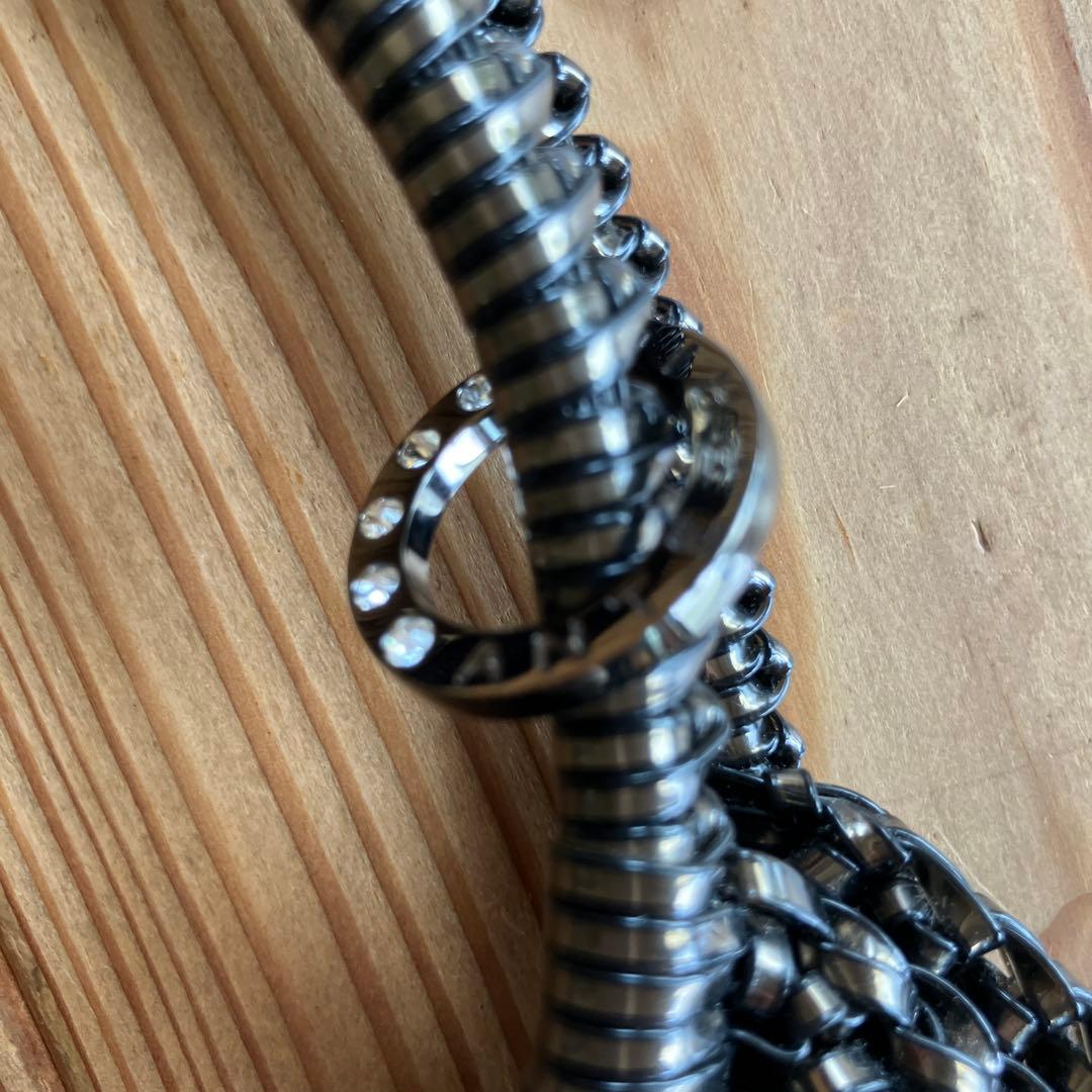 超美品　アンテプリマ ワイヤーバッグ スタンダード/ラウンド 縦型/ブラック