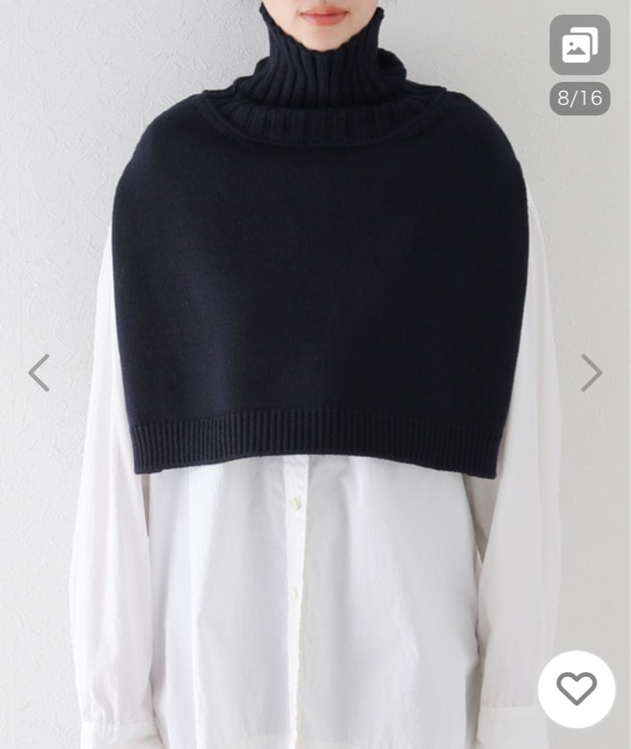 Deuxieme Classe Lily sof ネイビーポンチョ