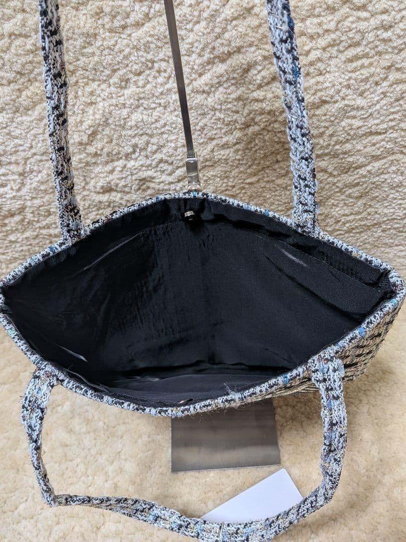 CHANEL ツイード トートバッグ スパンコール