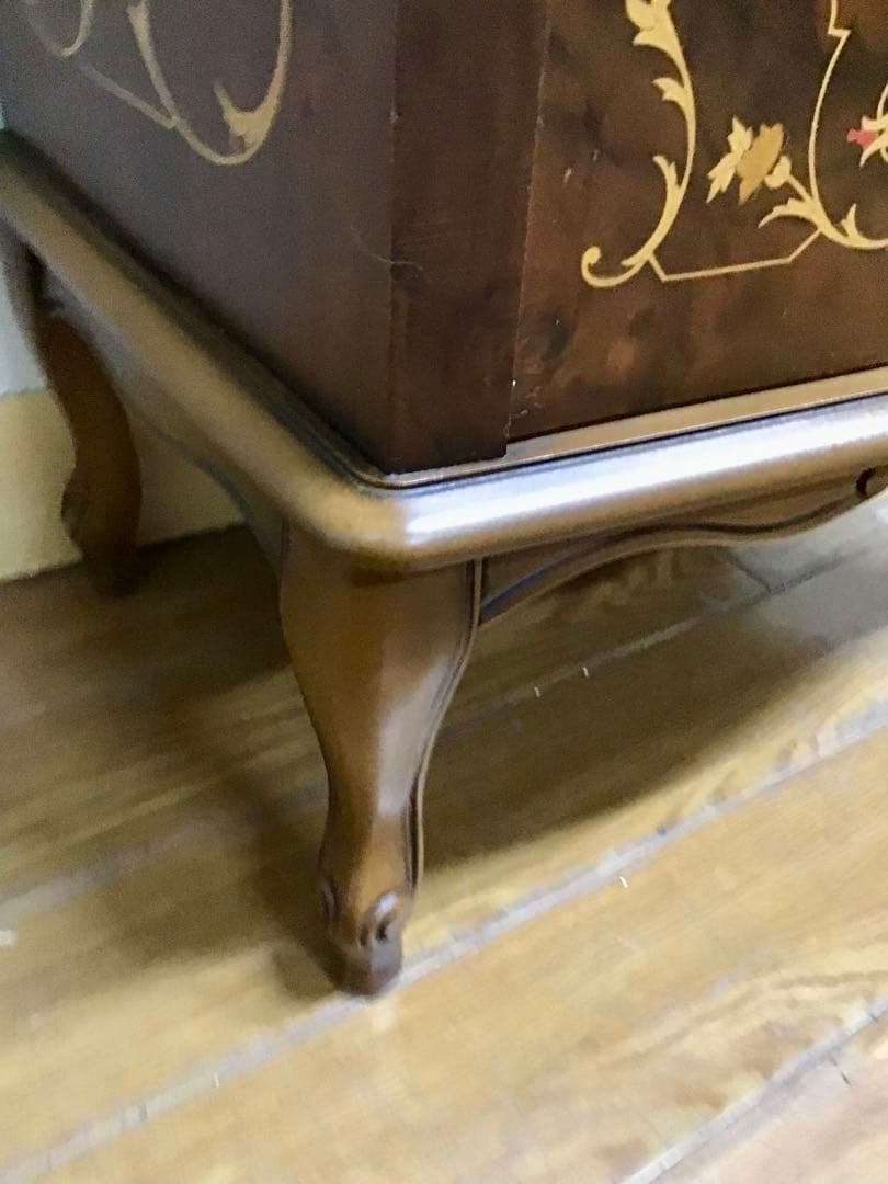 kazue☆管242☆イタリア製☆アンティーク☆象嵌細工☆4段チェスト