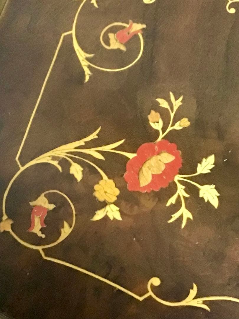 kazue☆管242☆イタリア製☆アンティーク☆象嵌細工☆4段チェスト