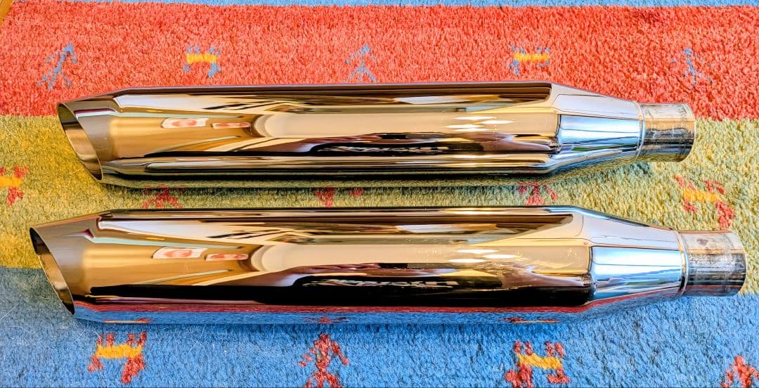 ハーレー 純正 北米マフラー バロニーカット パンチアウト済み スポーツスター