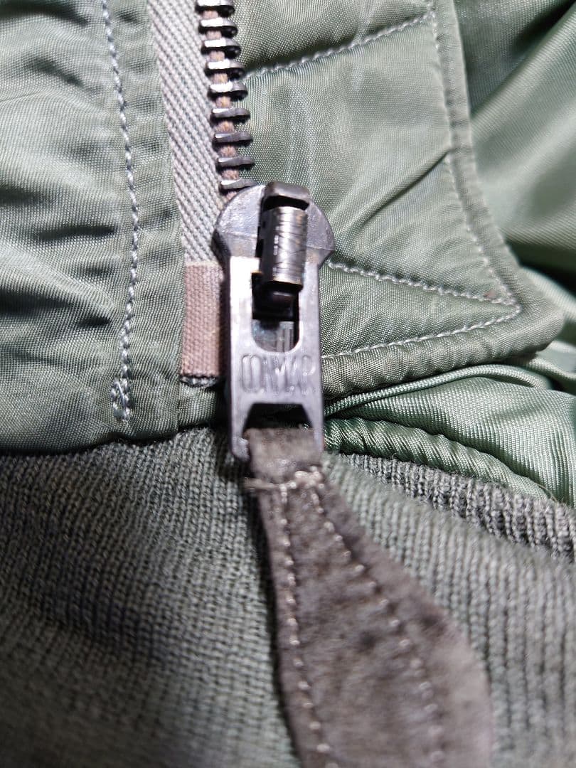 フライトジャケット Lサイズ グリーン 中古 N-2B