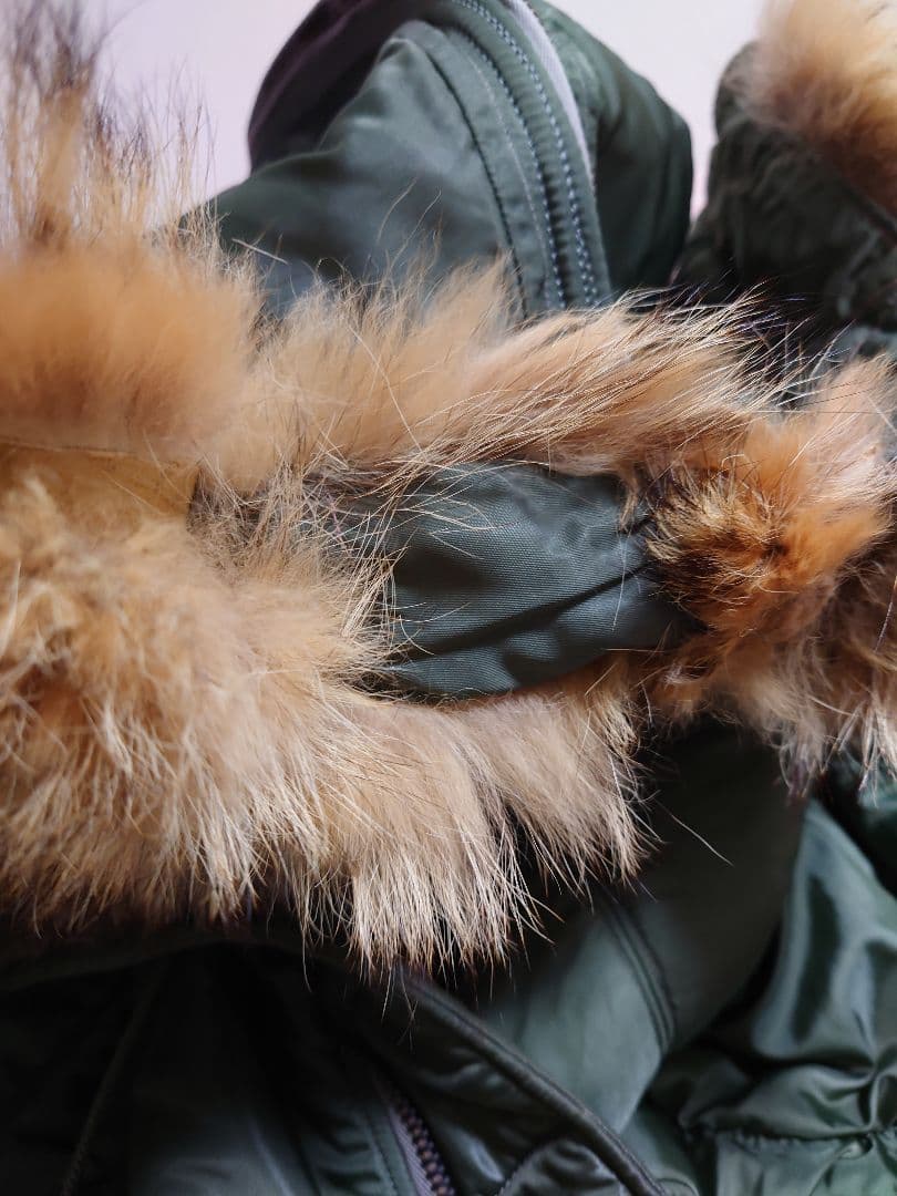 フライトジャケット Lサイズ グリーン 中古 N-2B