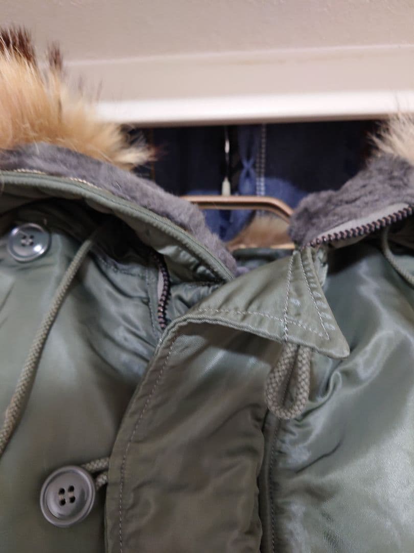 フライトジャケット Lサイズ グリーン 中古 N-2B