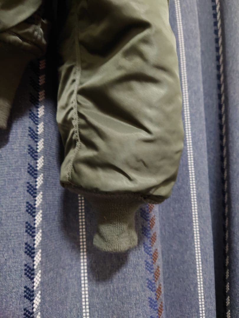 フライトジャケット Lサイズ グリーン 中古 N-2B