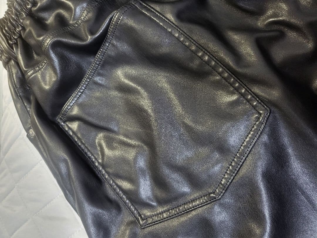 パンツ cootie Faux Leather 5 Pocket Wide Easy