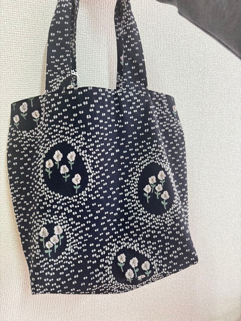 ミナ ペルホネン パニーニバッグ　ballade バラード　ネイビー