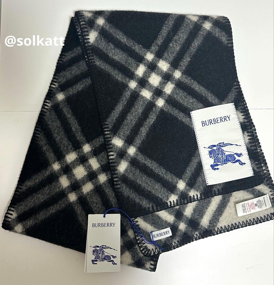 Burberryチェック ウールスカーフ